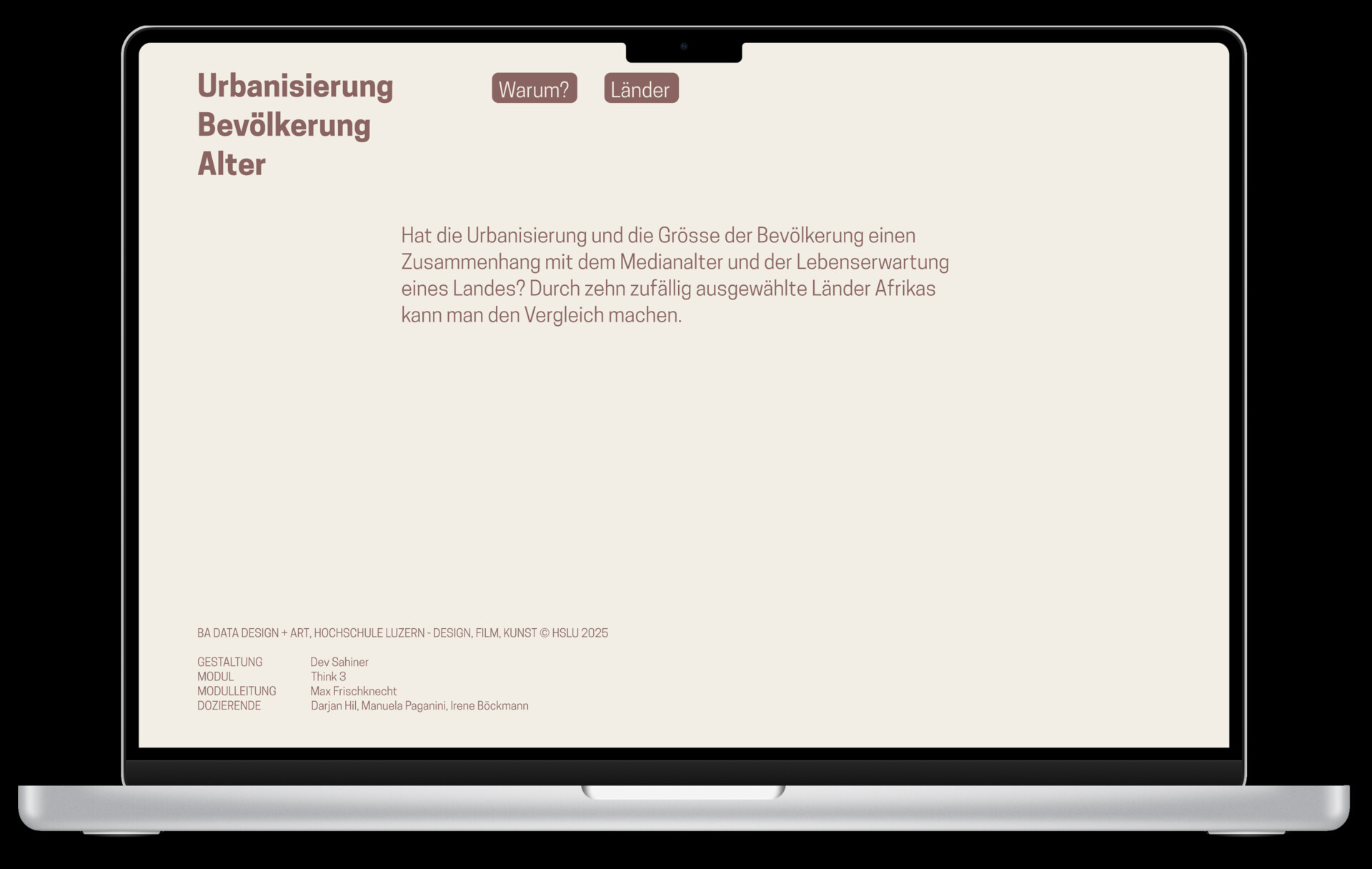 Urbanisierung, Bevölkerung, Alter